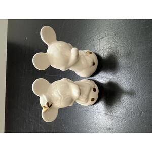 Hallmark Disney Cream & Gold Salt & Pepper Shakers 3"